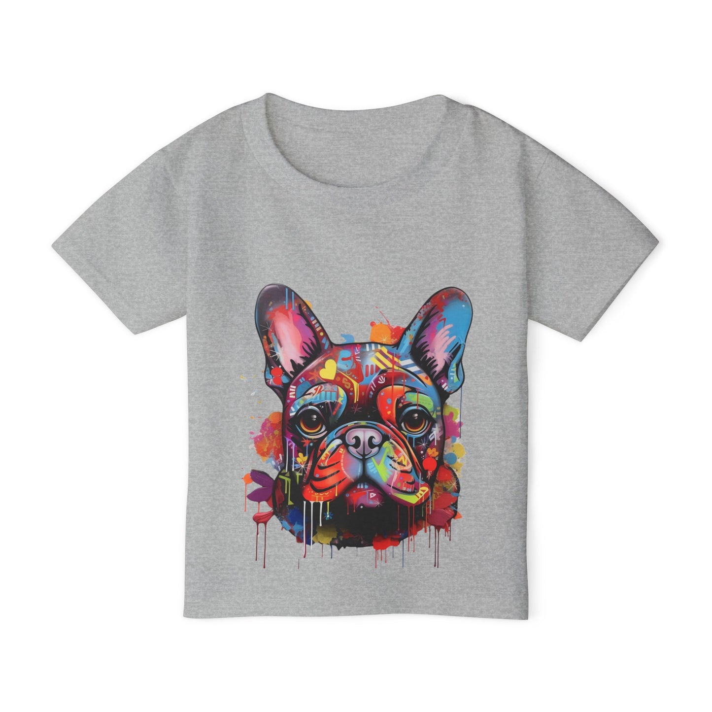 Heavy Cotton™ Toddler T-shirt with Dog Pattern