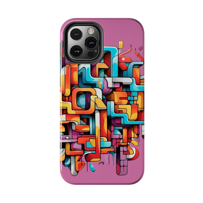 Pink Tough Phone Cases - Graffiti Design