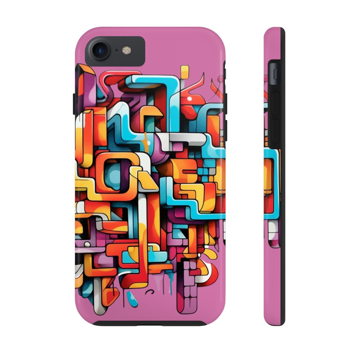 Pink Tough Phone Cases - Graffiti Design