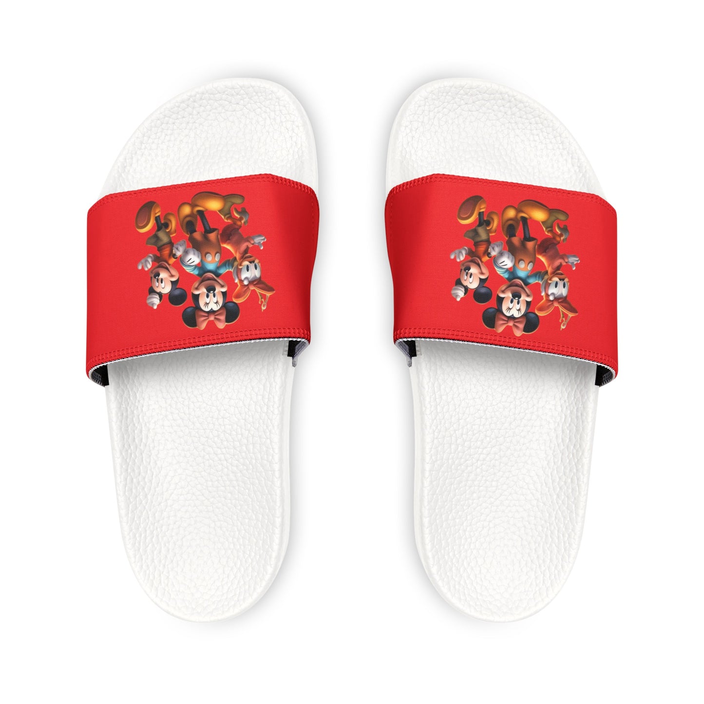 Women's PU Slide Sandals with Disney Characters