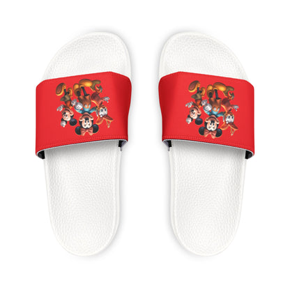 Women's PU Slide Sandals with Disney Characters