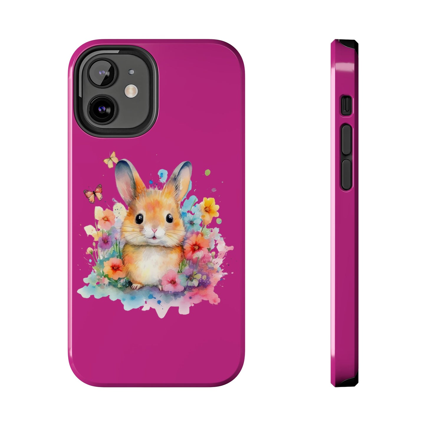 Pink Tough Phone Cases Rabbit Design