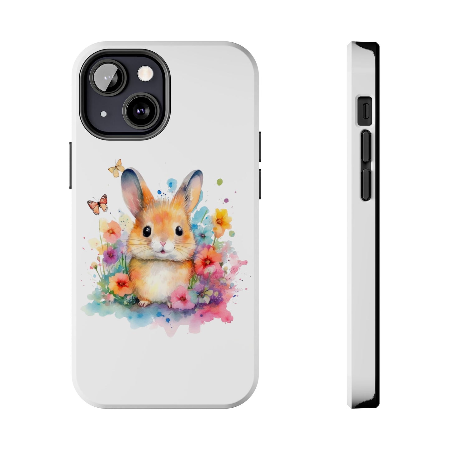 White Tough Phone Cases Rabbit Design