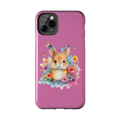 Like Pink Tough Phone Cases Rabbit Design