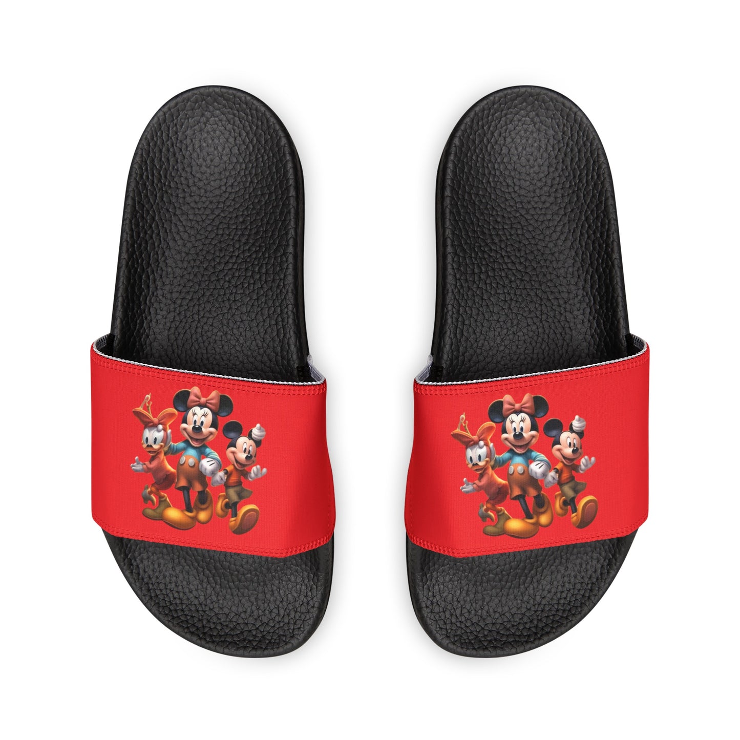 Women's PU Slide Sandals with Disney Characters