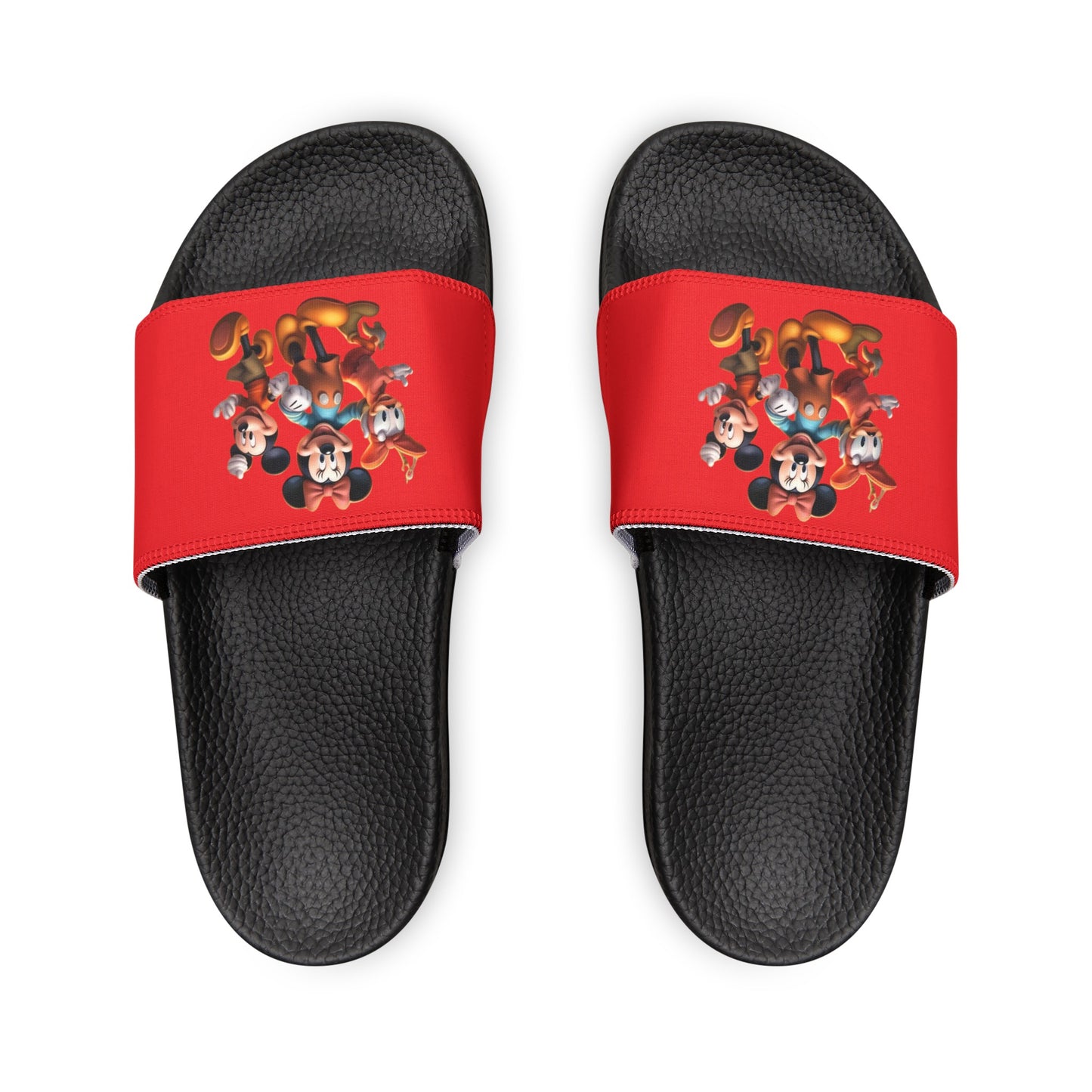 Women's PU Slide Sandals with Disney Characters