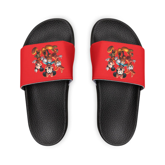 Women's PU Slide Sandals with Disney Characters