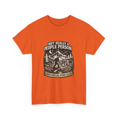 Men’s Funny Hiking T Shirt – Not Really a People Person Anti Social Hike Club Tee