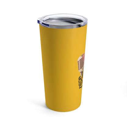 Yellow Camping Tumbler 20oz