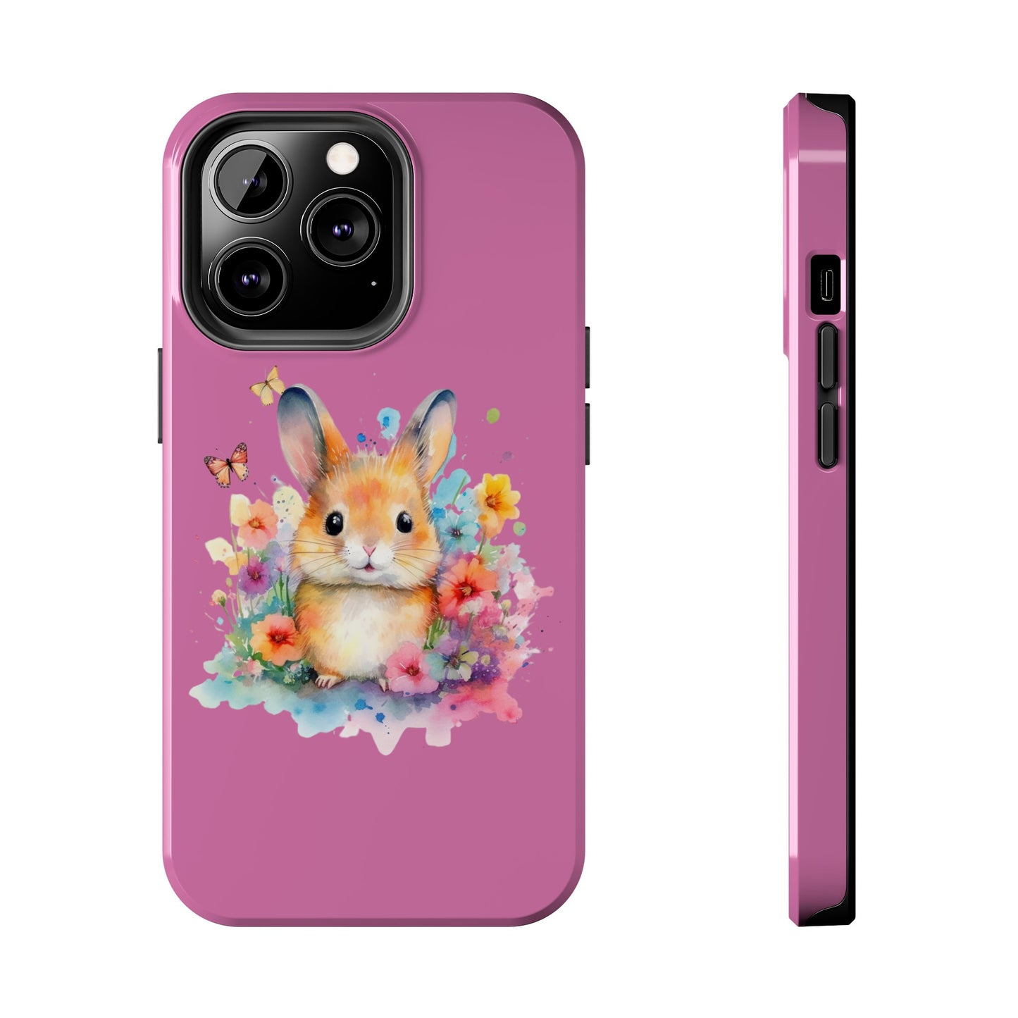 Like Pink Tough Phone Cases Rabbit Design