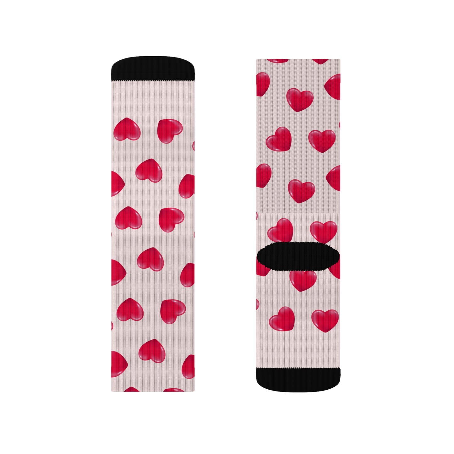 Heart patterned Socks - Sublimation