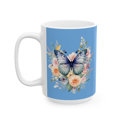 Ceramic Mug Butterfly, (11oz, 15oz)