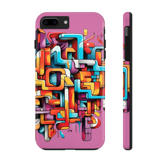 Pink Tough Phone Cases - Graffiti Design