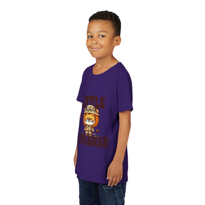 Little Explorer Kids T-Shirt – Cute Lion Safari Adventure Tee for Toddlers & Children