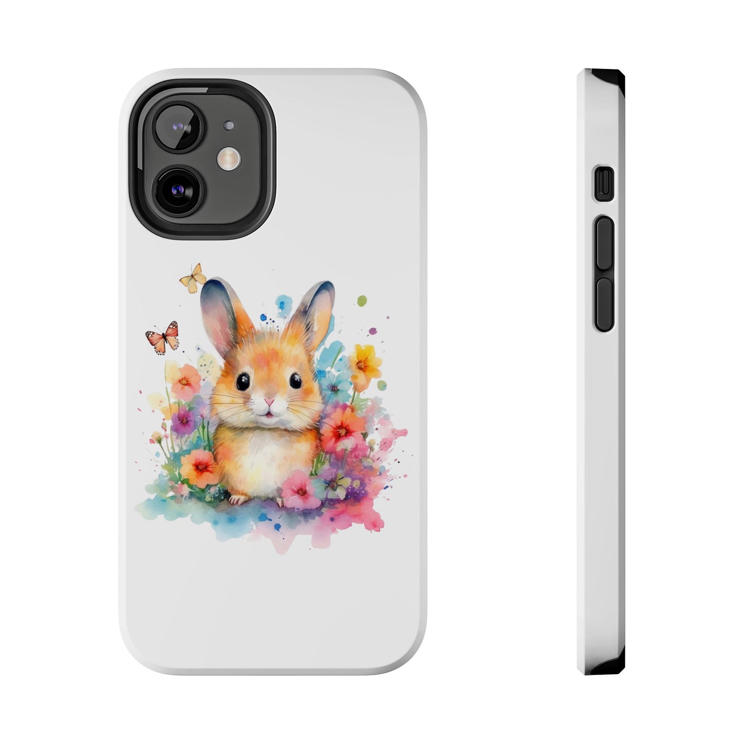 White Tough Phone Cases Rabbit Design