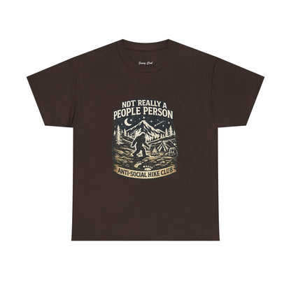 Men’s Funny Hiking T Shirt – Not Really a People Person Anti Social Hike Club Tee