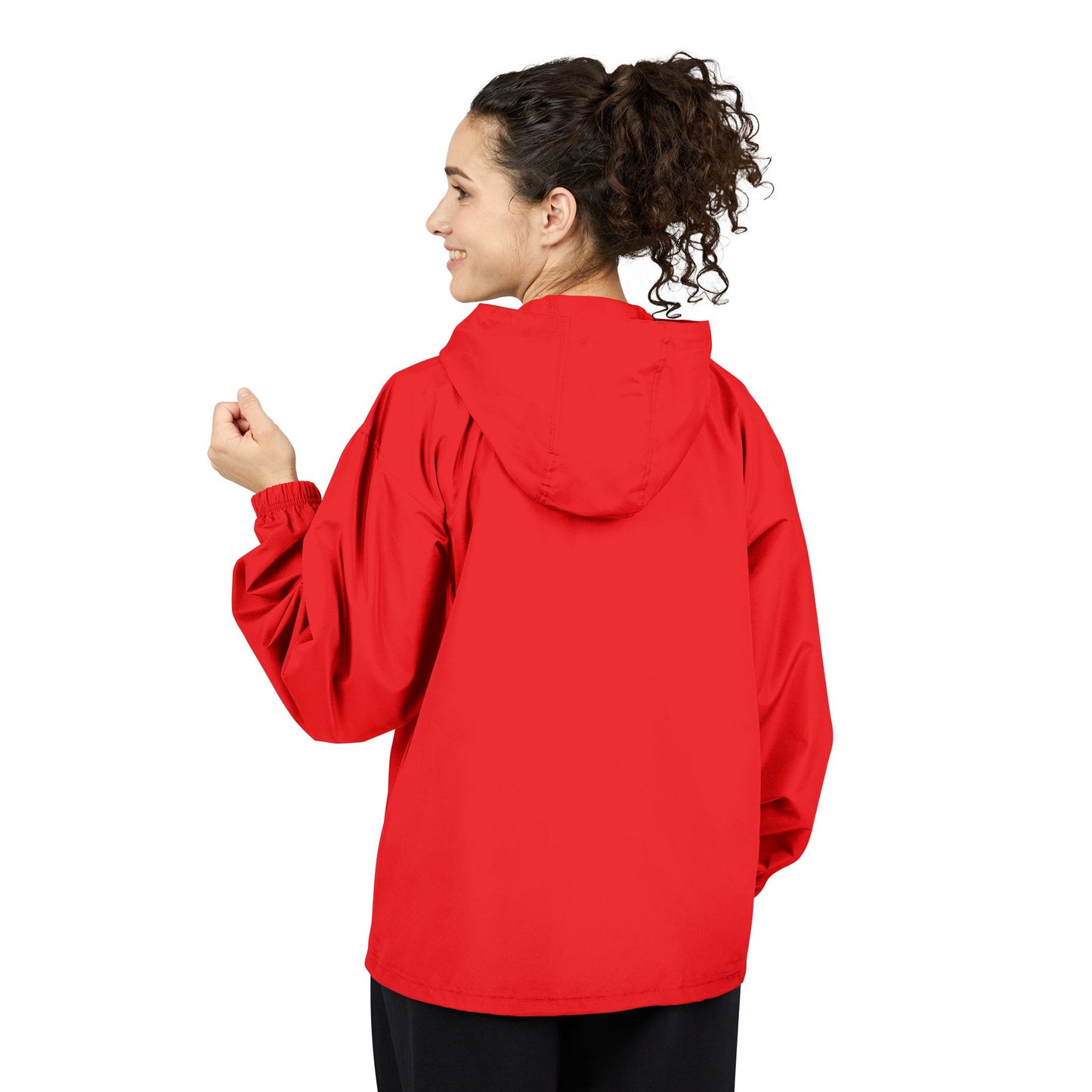 Champion Packable Anorak Jacket – Water-Resistant Lightweight Windbreaker with JC Digital Print (Unisex)