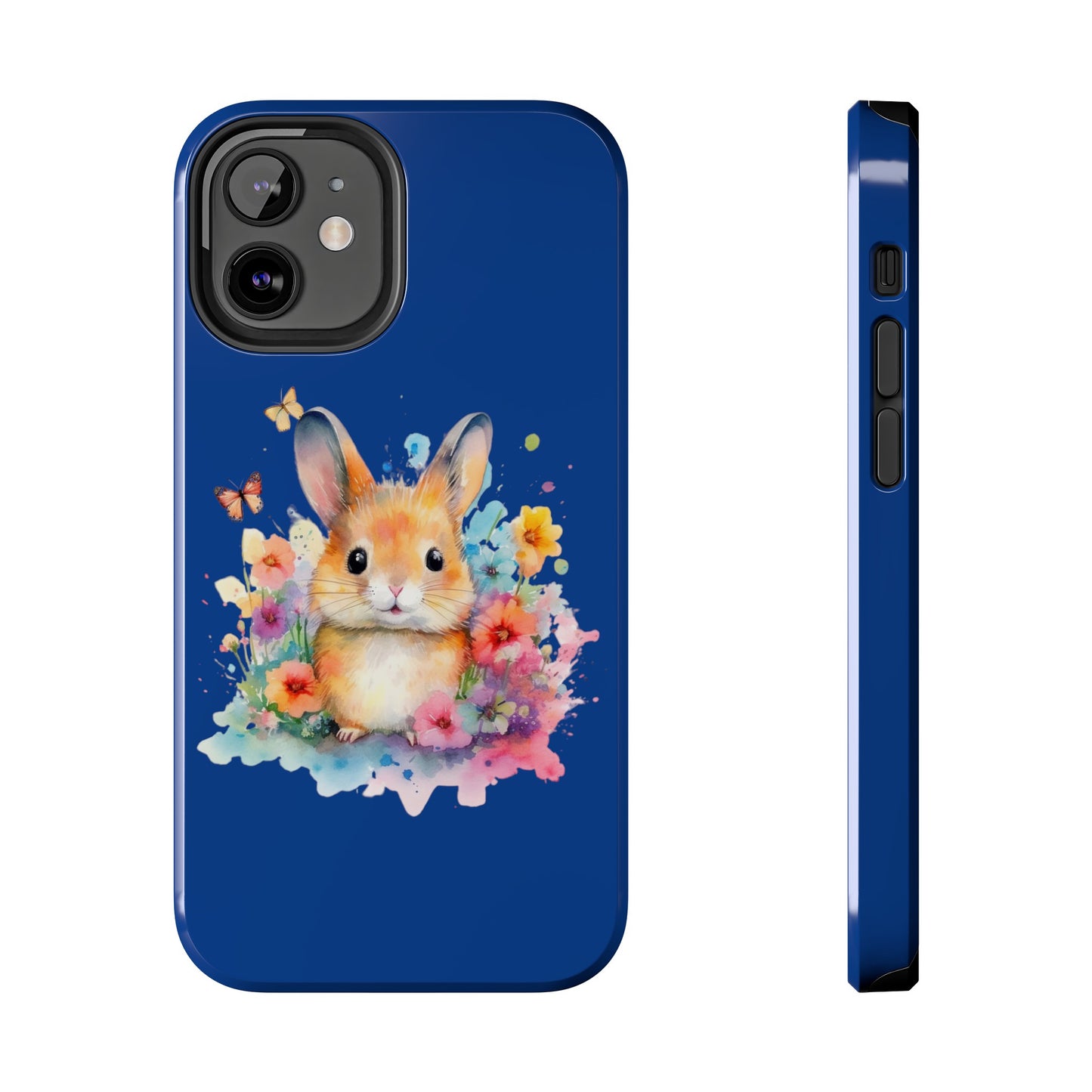 Dark Blue Tough Phone Cases Rabbit Design