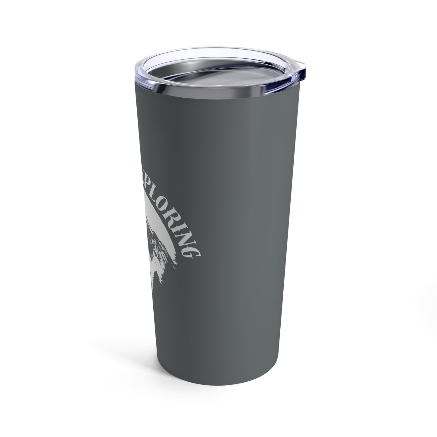 Gray Camping Tumbler 20oz