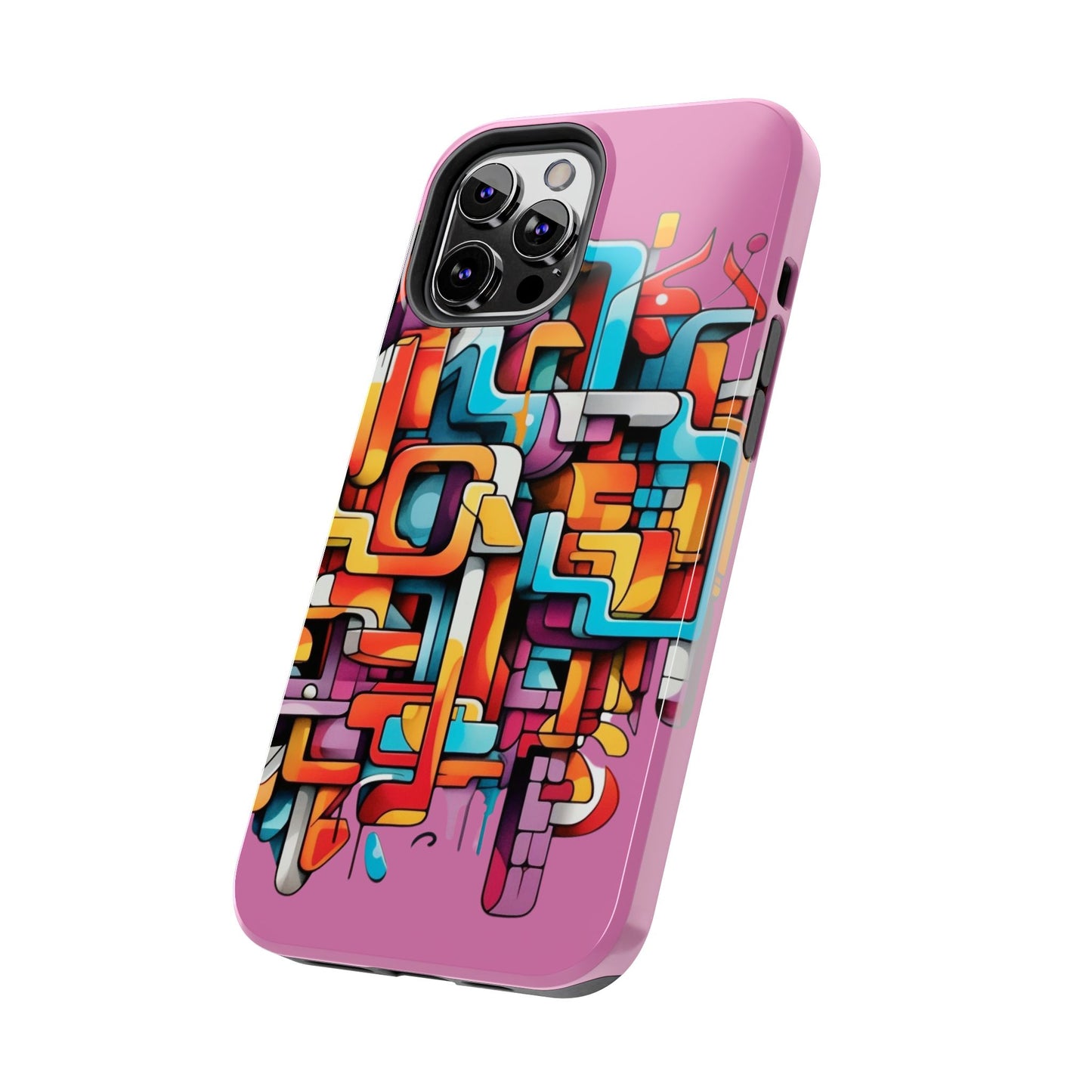 Pink Tough Phone Cases - Graffiti Design