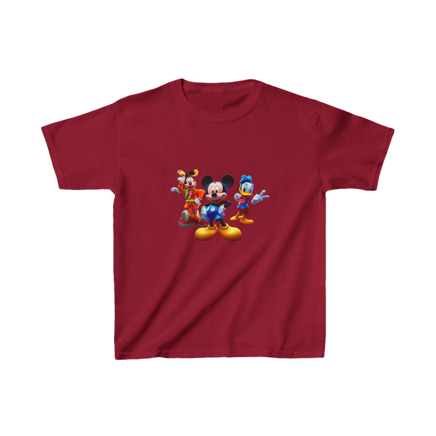 Kids Heavy Cotton™ Tee, mickey mouse printed tshirt, cartoon shirt, birthday gift for childeren, disney characters