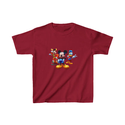 Kids Heavy Cotton™ Tee, mickey mouse printed tshirt, cartoon shirt, birthday gift for childeren, disney characters