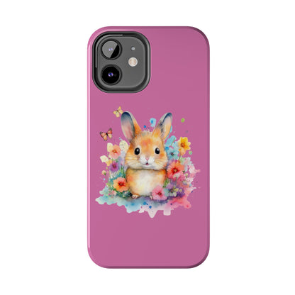 Like Pink Tough Phone Cases Rabbit Design