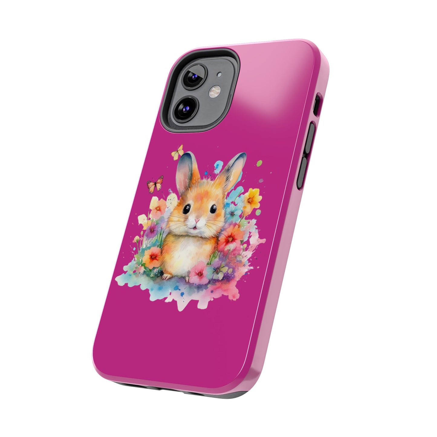 Pink Tough Phone Cases Rabbit Design