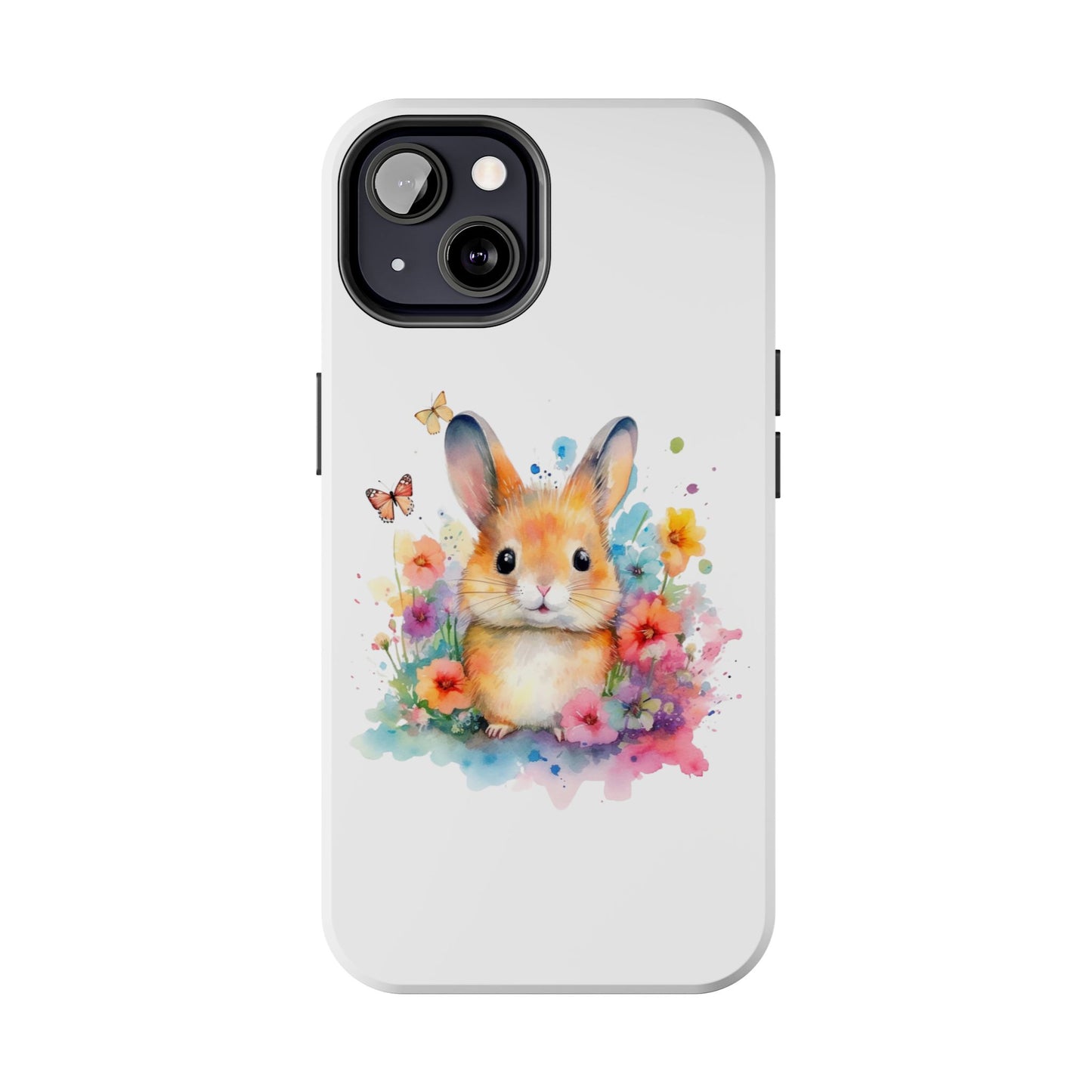 White Tough Phone Cases Rabbit Design