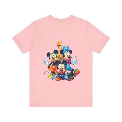 Disney Print tshirt, Mickey Mouse, t-shirt for kids, teen sleeveless, adult shirt, colorful summer apparel, men women clothe, printed