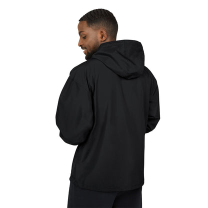 Champion Packable Anorak Jacket – Water-Resistant Lightweight Windbreaker with JC Digital Print (Unisex)
