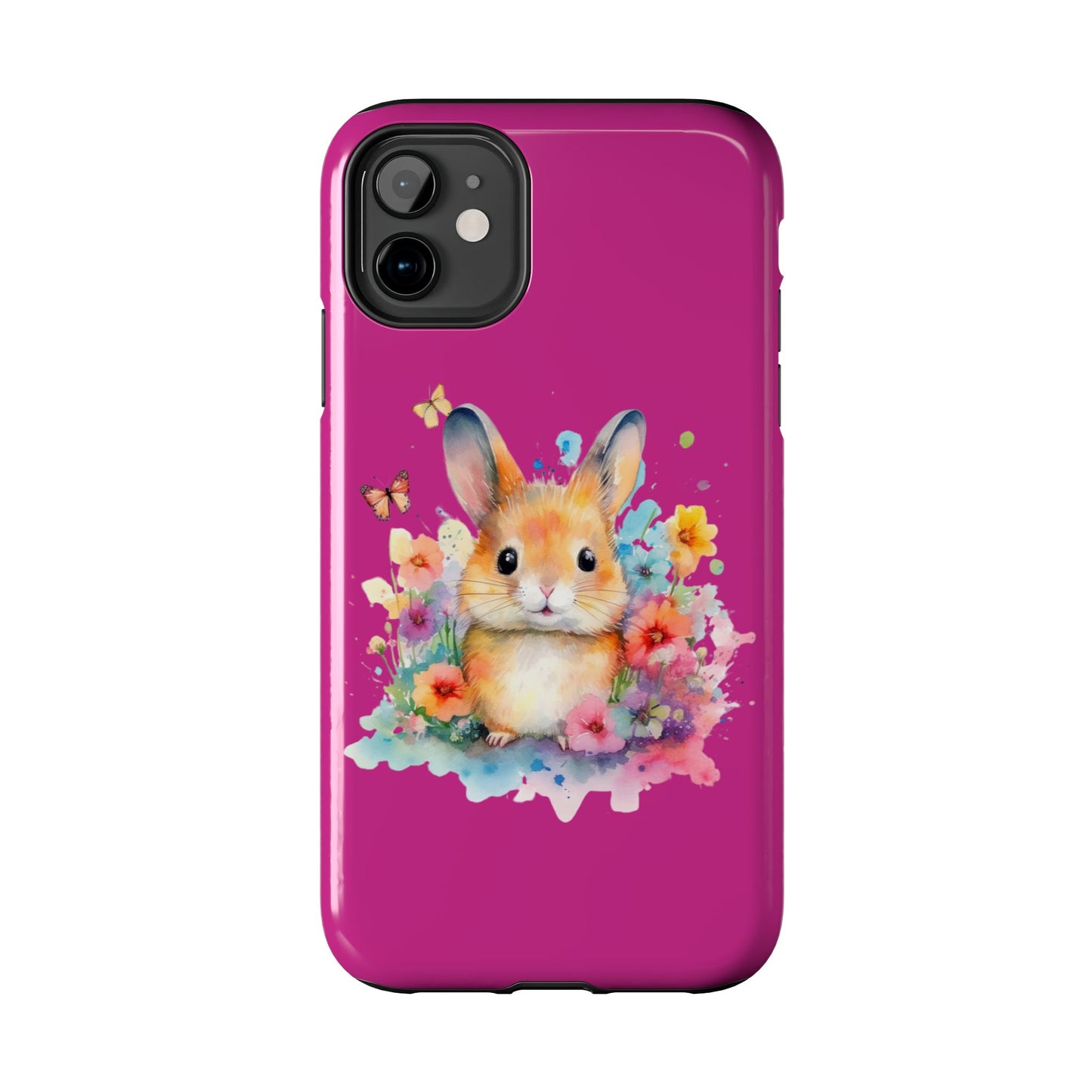 Pink Tough Phone Cases Rabbit Design