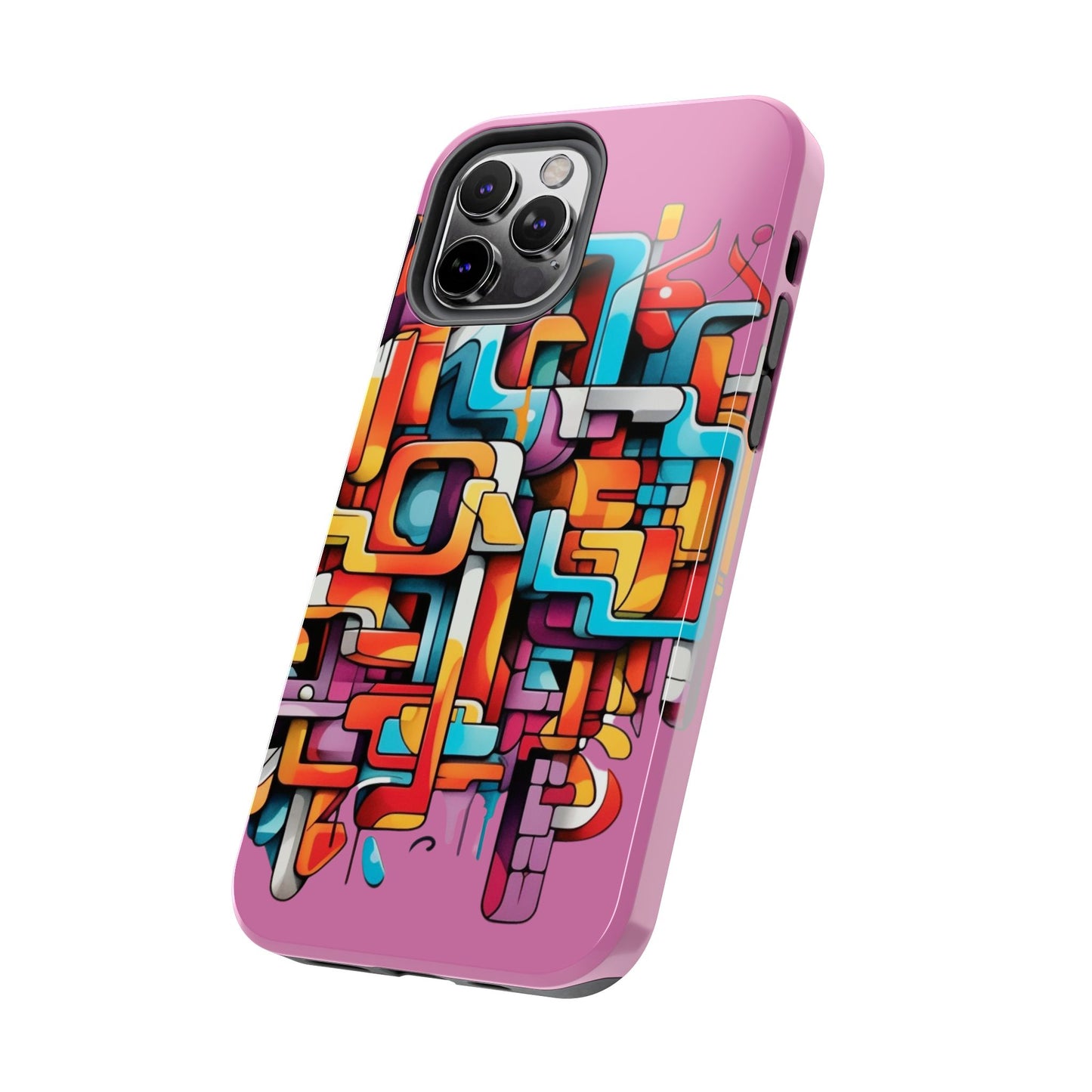 Pink Tough Phone Cases - Graffiti Design