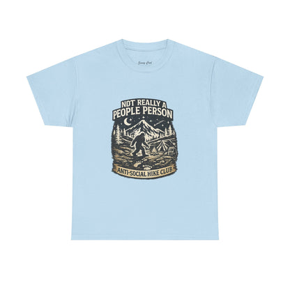 Men’s Funny Hiking T Shirt – Not Really a People Person Anti Social Hike Club Tee