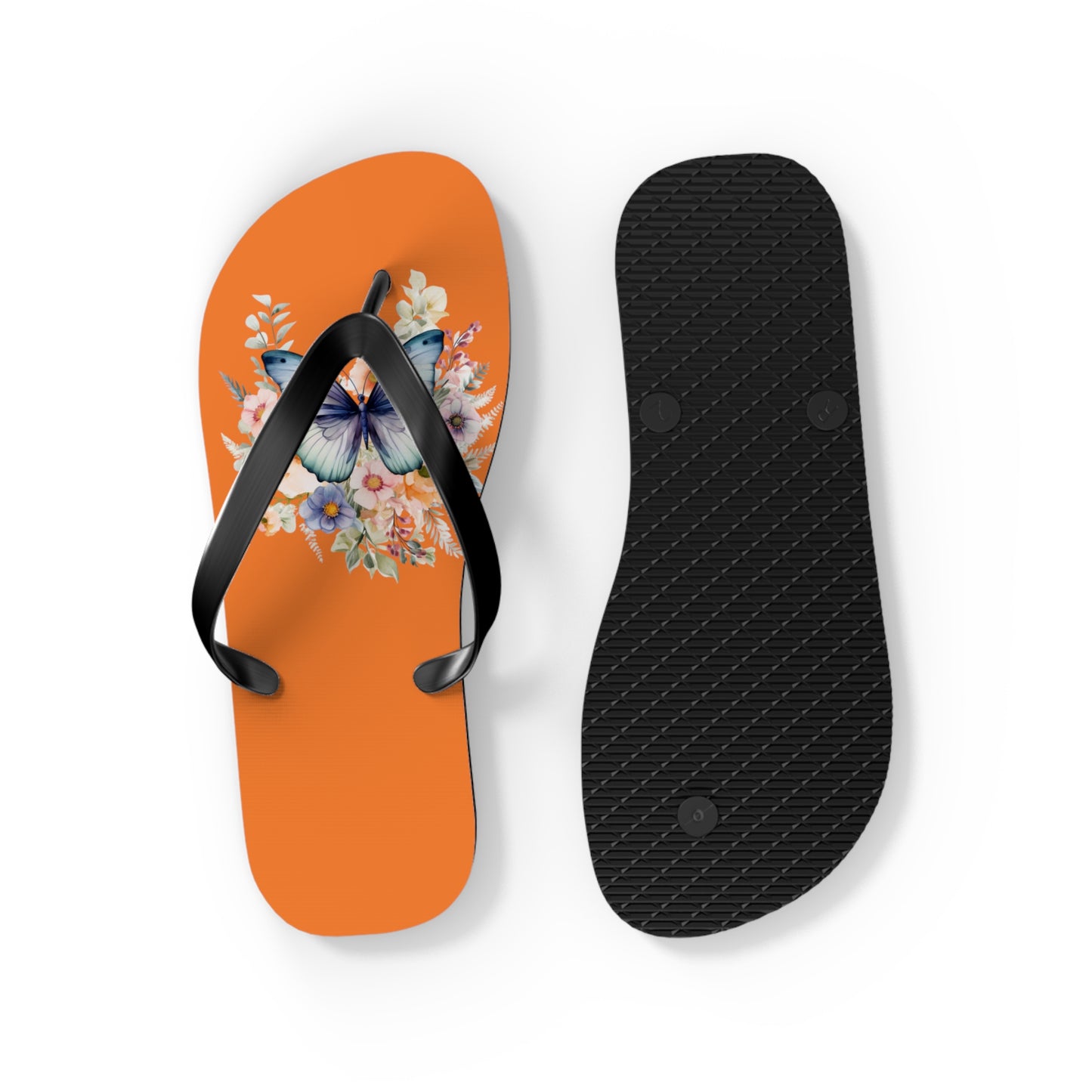 Crusta Flip Flops with Butterfly Design