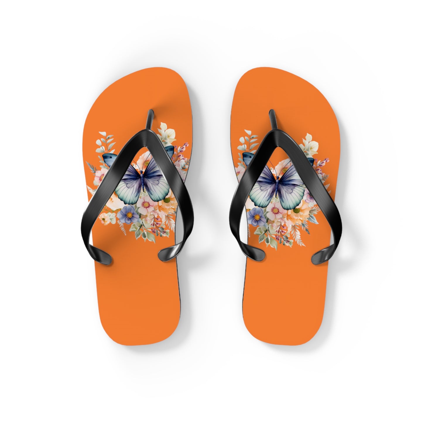 Crusta Flip Flops with Butterfly Design