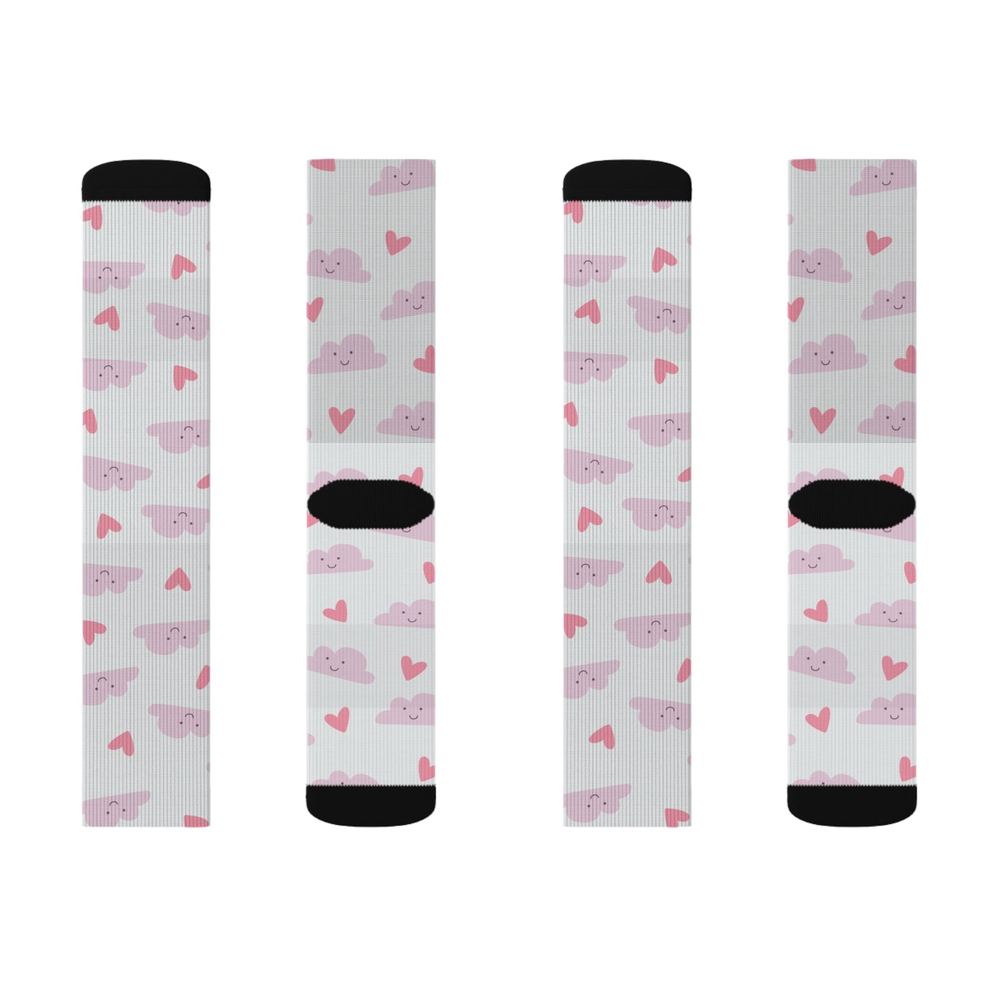 Heart on Cloud Socks - Sublimation