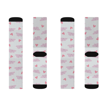 Heart on Cloud Socks - Sublimation