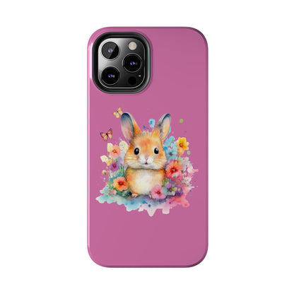 Like Pink Tough Phone Cases Rabbit Design