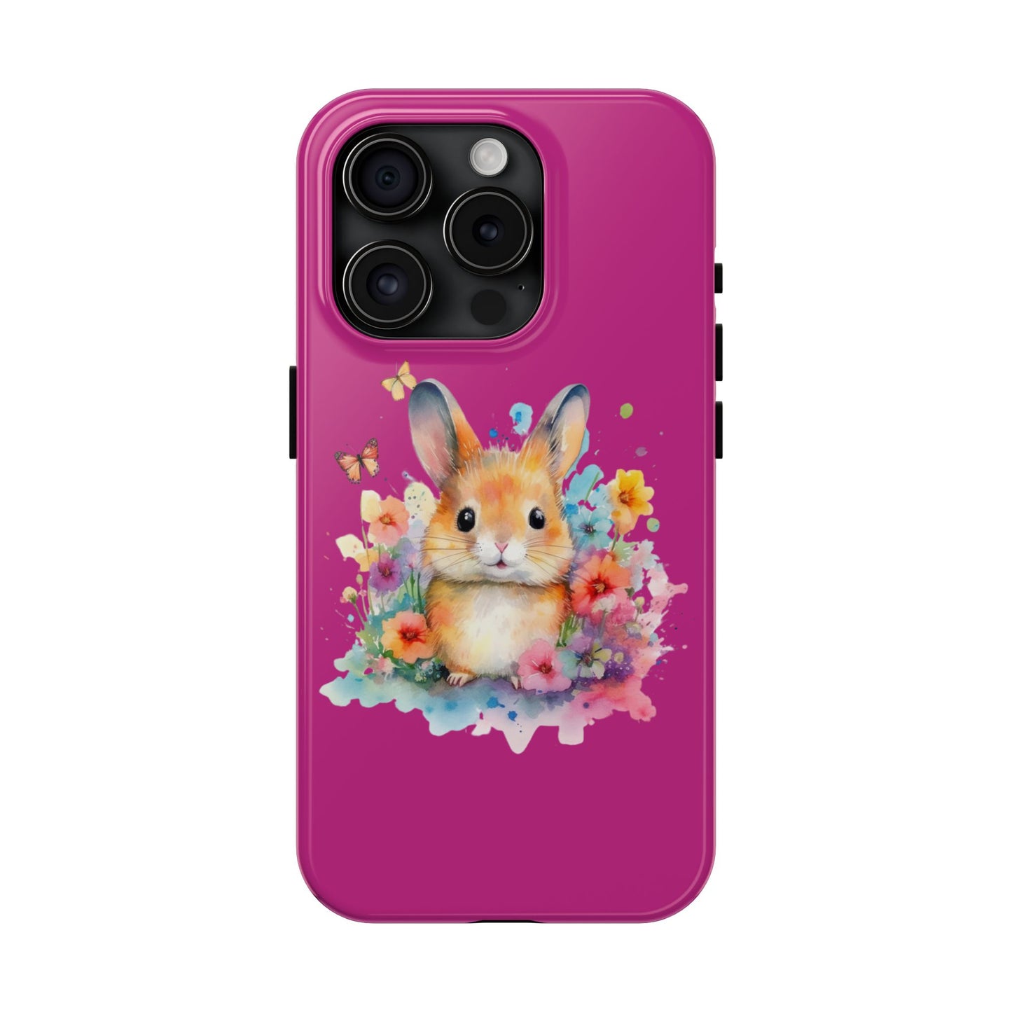 Pink Tough Phone Cases Rabbit Design