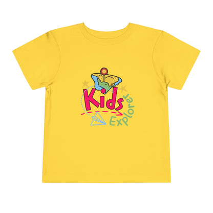 Kids Explore Toddler Tee — Colorful Adventure Graphic T-Shirt for Curious Little Explorers