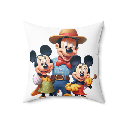 Spun Polyester Square Pillow for Kids