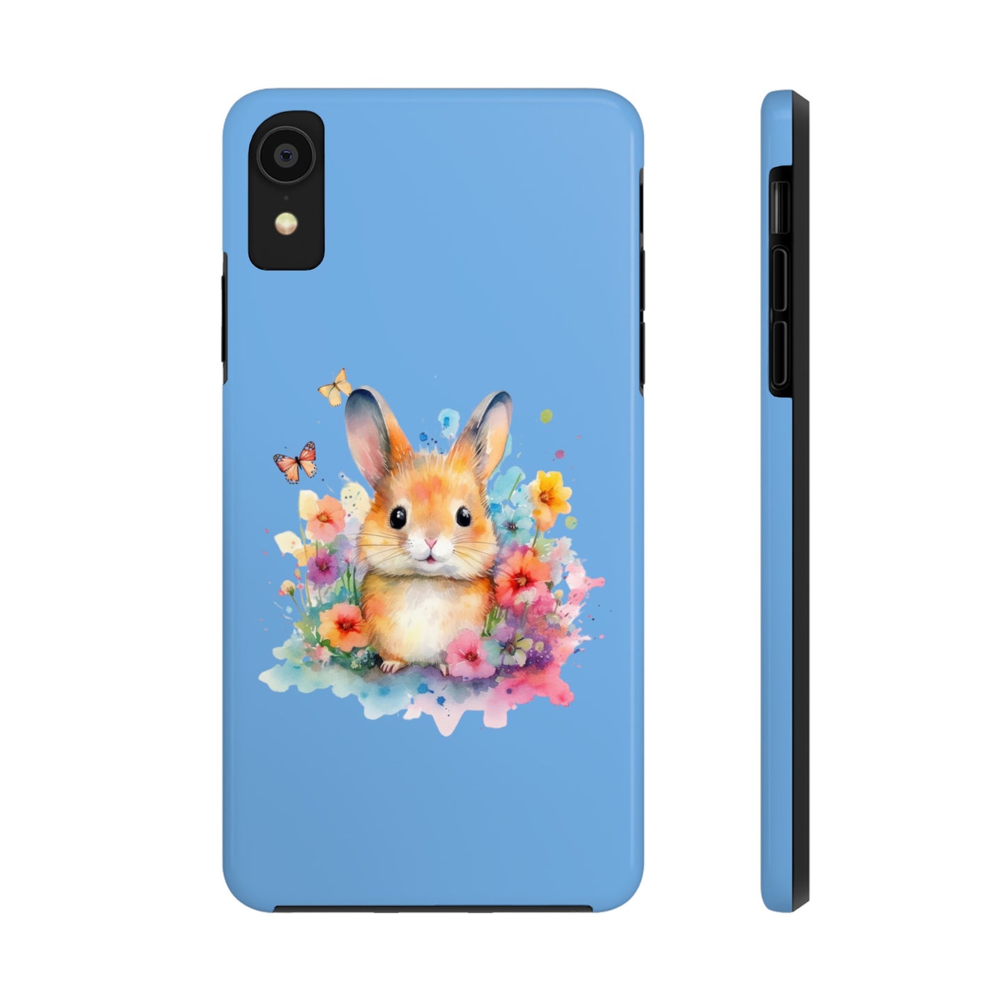 Light Blue Tough Phone Cases Rabbit Design