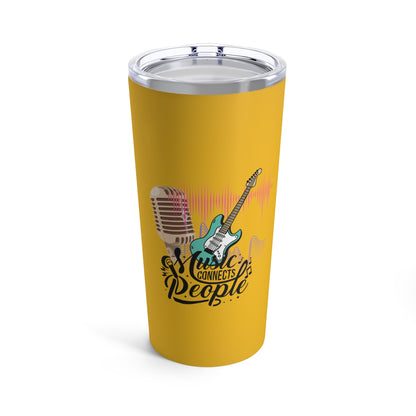 Yellow Camping Tumbler 20oz