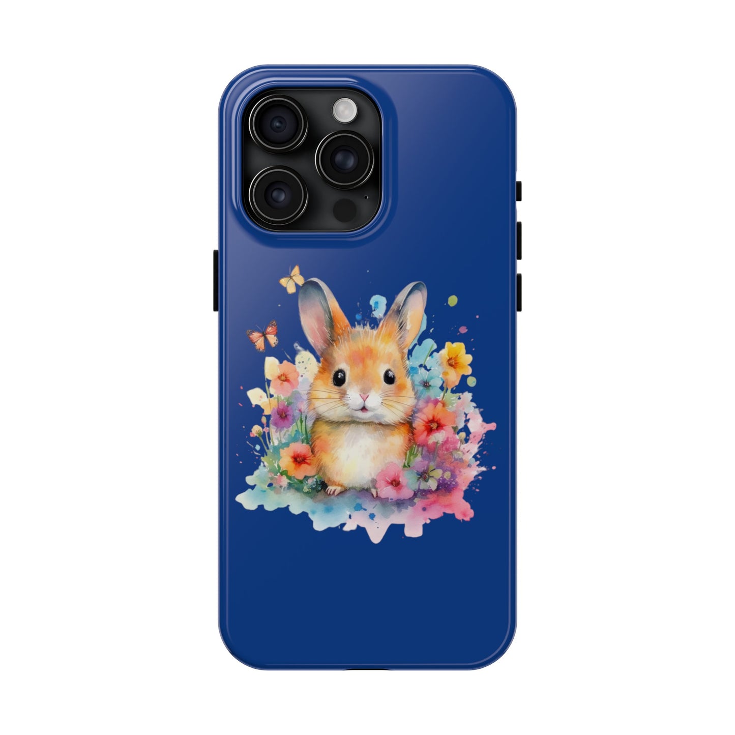 Dark Blue Tough Phone Cases Rabbit Design