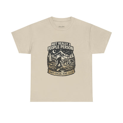 Men’s Funny Hiking T Shirt – Not Really a People Person Anti Social Hike Club Tee