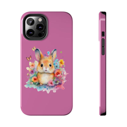 Like Pink Tough Phone Cases Rabbit Design