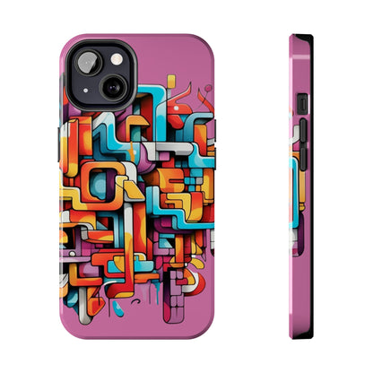 Pink Tough Phone Cases - Graffiti Design