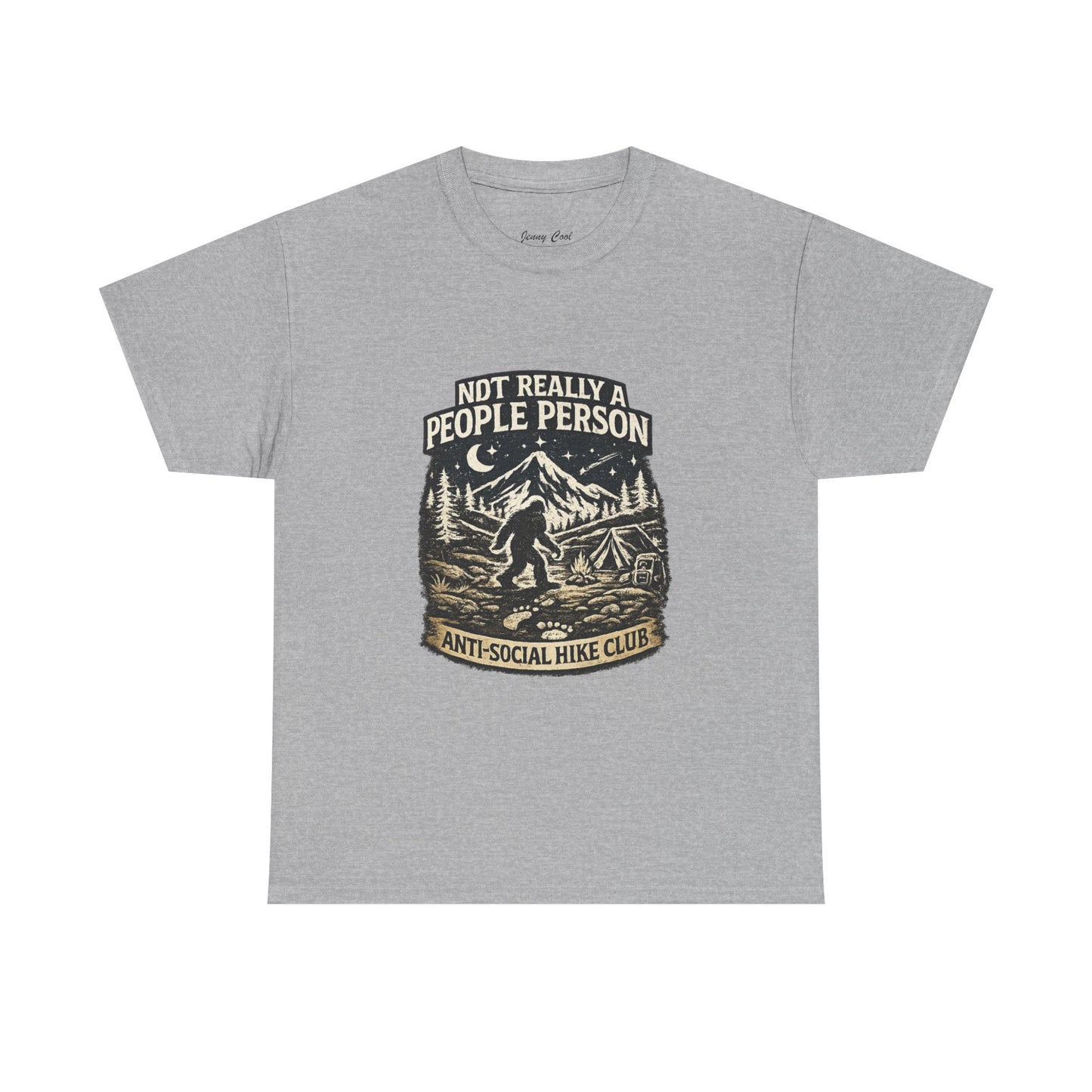 Men’s Funny Hiking T Shirt – Not Really a People Person Anti Social Hike Club Tee