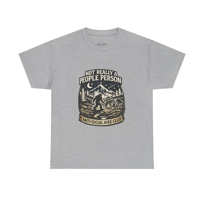 Men’s Funny Hiking T Shirt – Not Really a People Person Anti Social Hike Club Tee